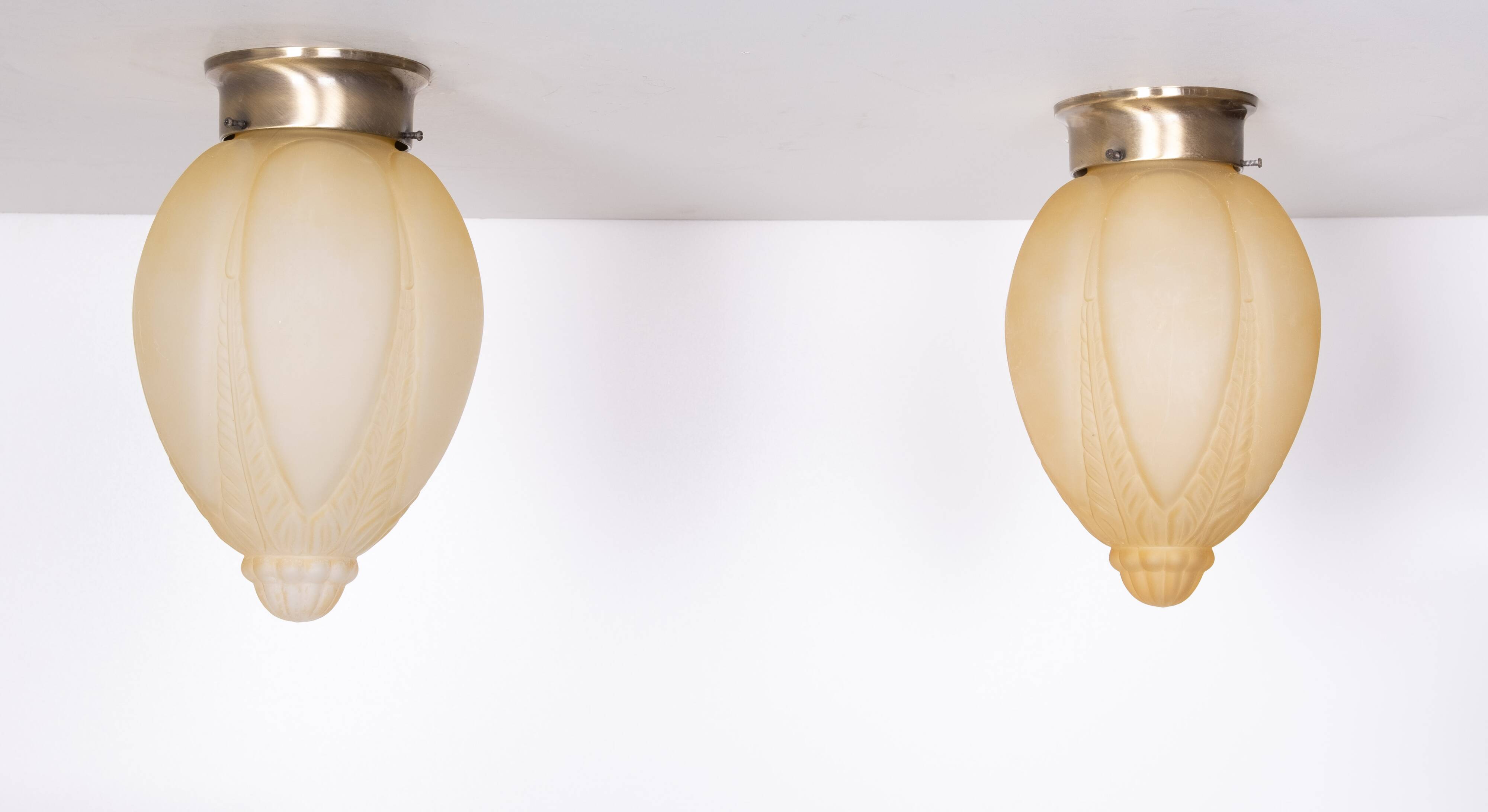 Art Deco style pendant lamps.