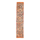 Navy Blue & Orange Vintage Runner Rug, 79x395Cm
