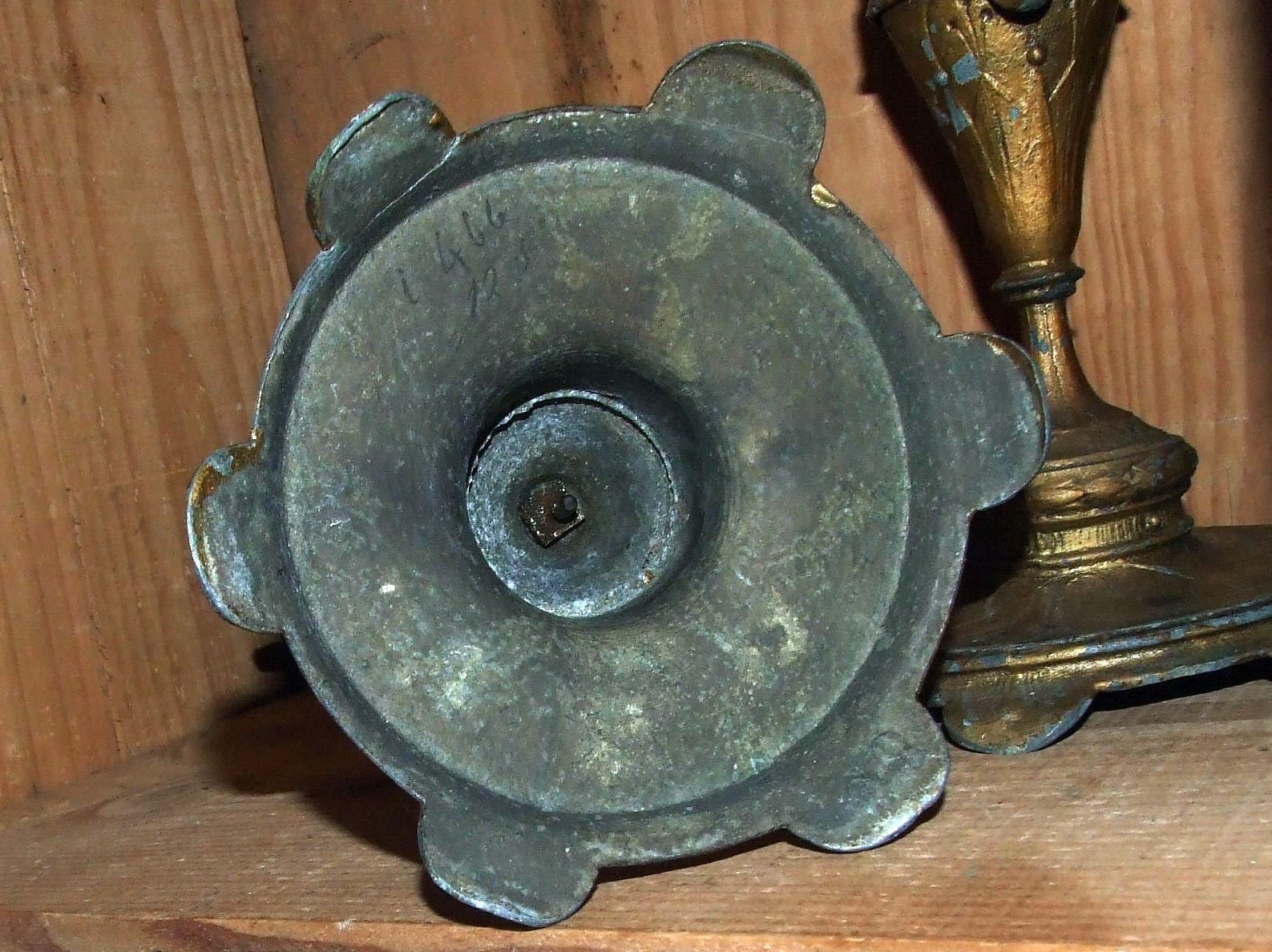 Pair of candlesticks deco amphora in regulated XIX early XXè