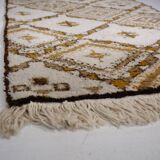Berber Wool Carpet Runner 1960s