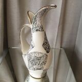 Jug or soliflore ü keramik vintage 1960 1970 white black/grey