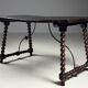 Table espagnole en bobine du XVIIIe siècle.