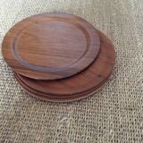 Assiettes en bois