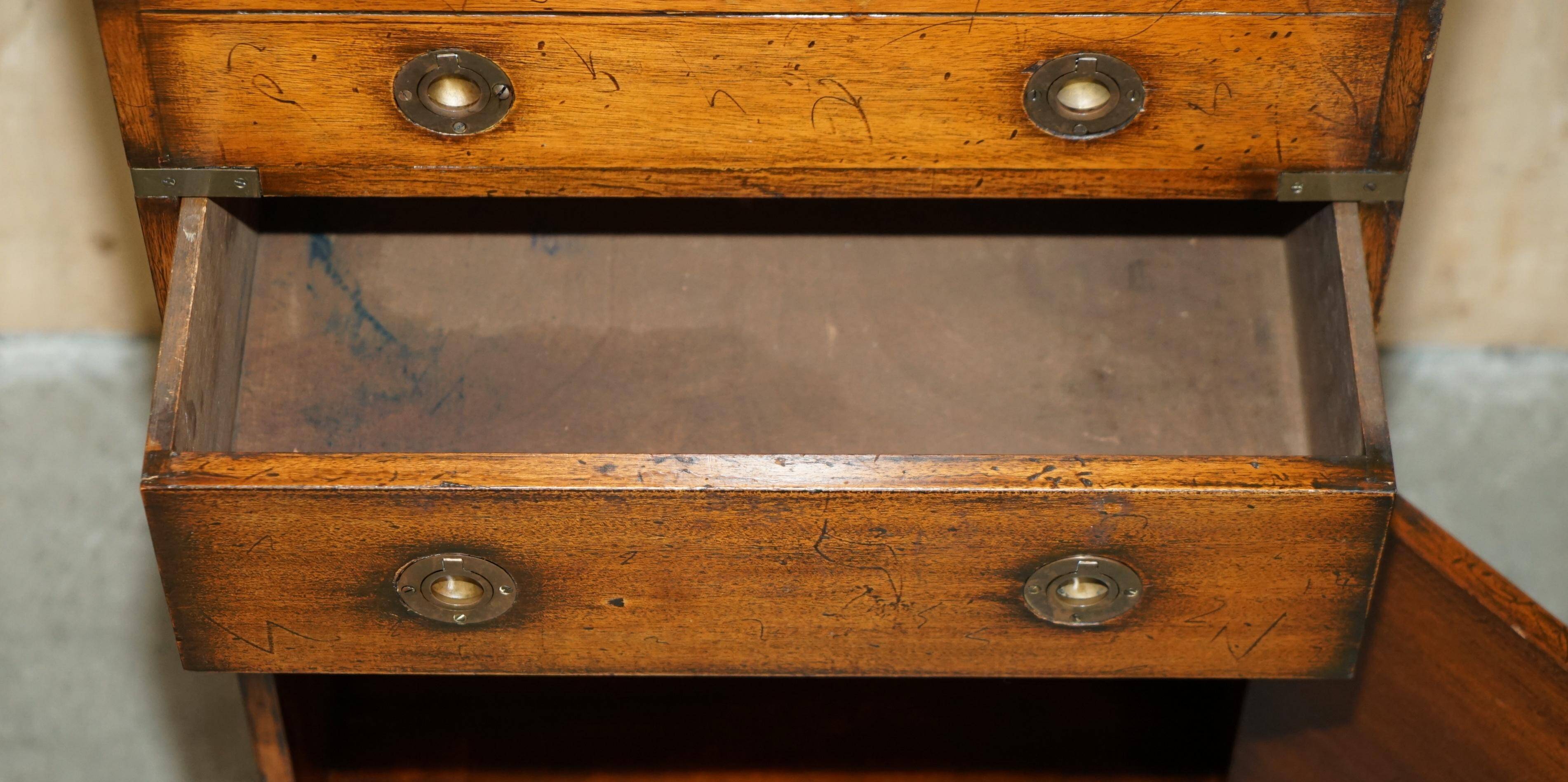 Harrods Kennedy Leather Slope Desk with Drawers