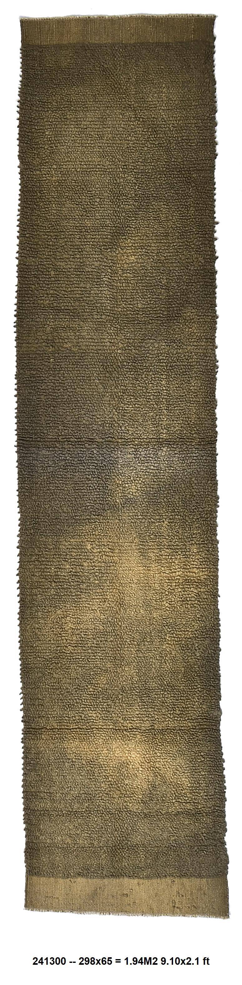 Dark Green Turkish Vintage Runner Rug 65x298Cm SK 241300