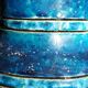 Triki blue ceramic vase floral patterns