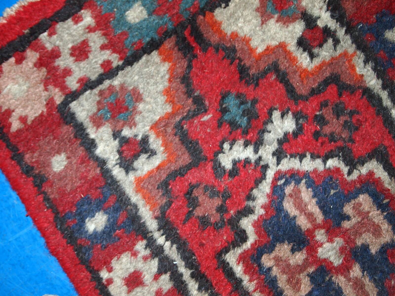 Tapis Vintage Hamadan en Laine, Années 1960, Élégance Authentique