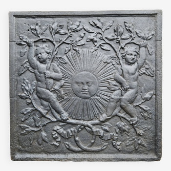 Fireplace plate