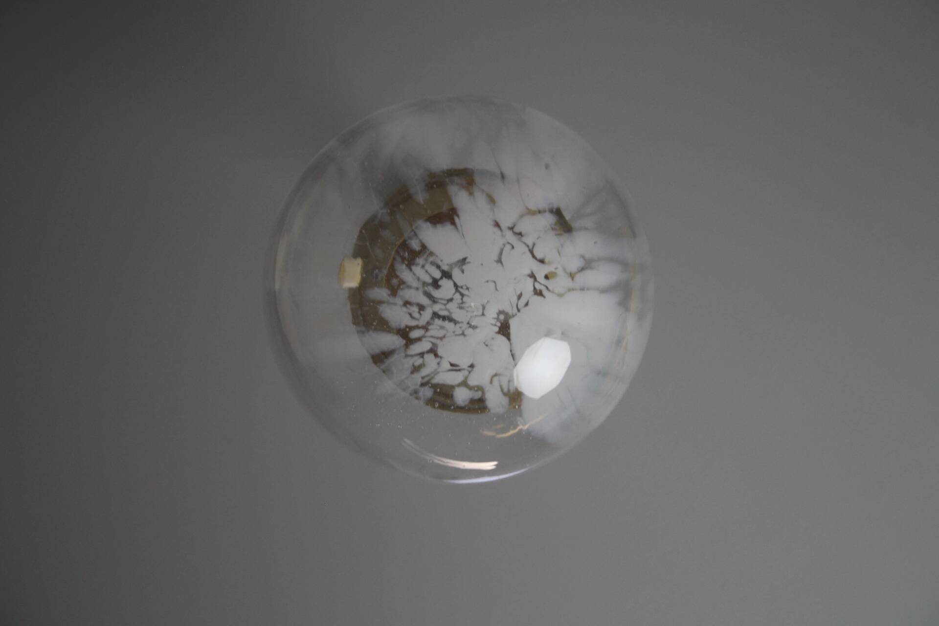 Vintage glass pendant light, Kamenický Šenov, 1970s.