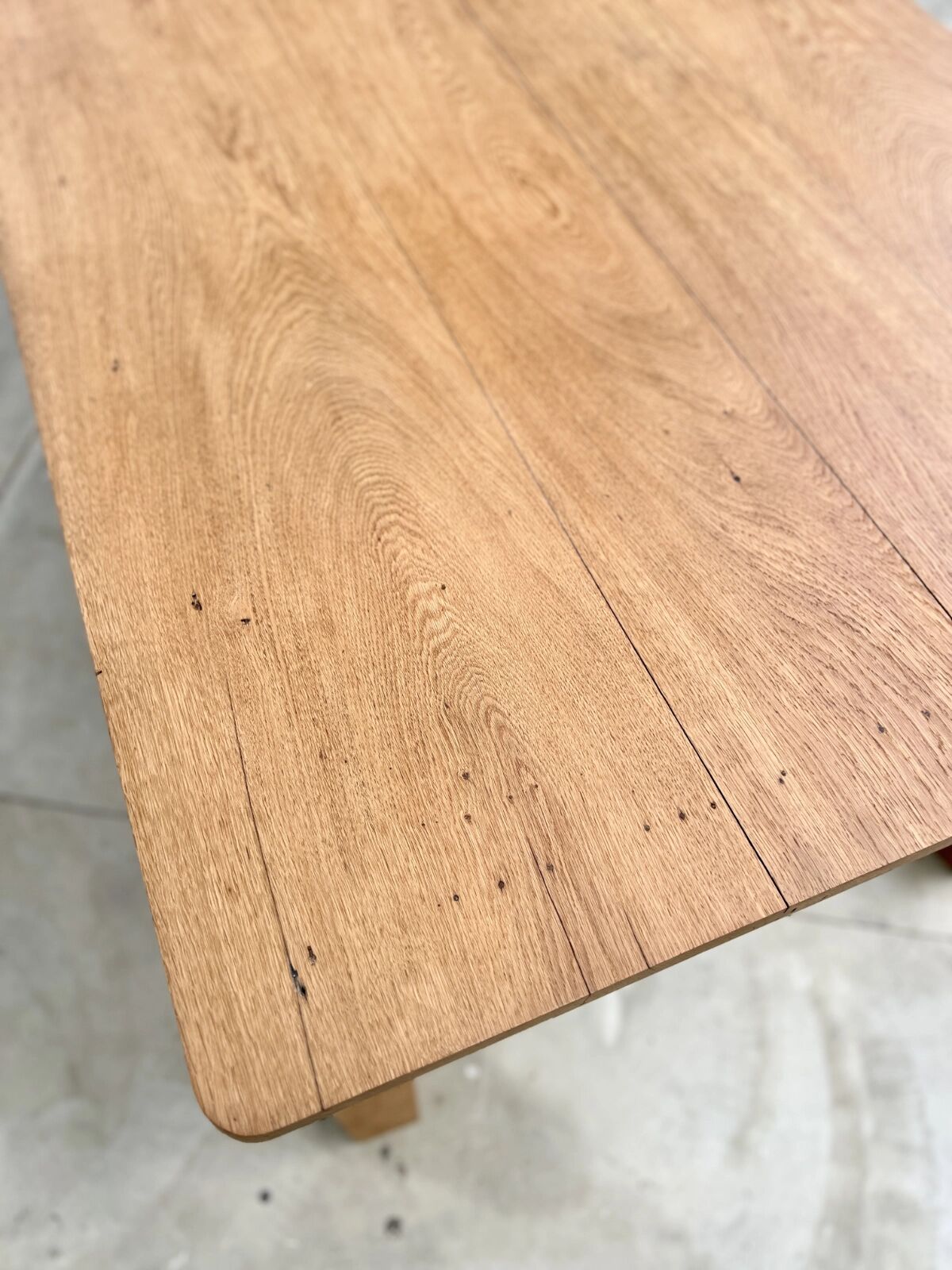 Large contemporary solid oak farmhouse table