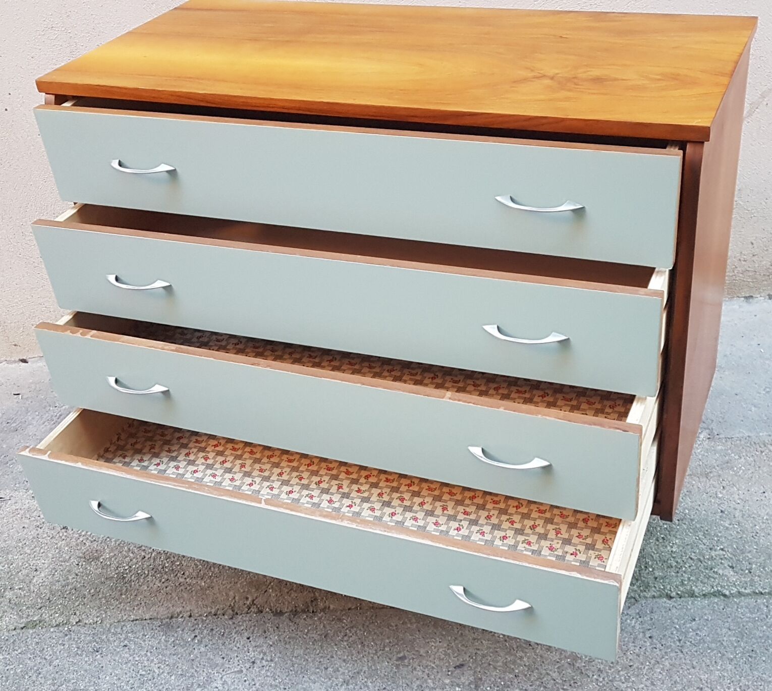 Restyled vintage chest of drawers