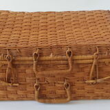 Rattan suitcase 70s