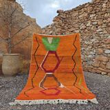 Moroccan handmade wool rug 3 x 2 m