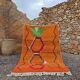 Moroccan handmade wool rug 3 x 2 m