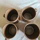 Set of 4 sandstone mugs