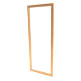 Scandinavian oak mirror, 127x50cm, Sweden, 1960