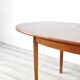 Table à manger extensible vintage en teck d'inspiration danoise