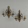 Pair of antique wall sconces in 20th-century Baroque style.
