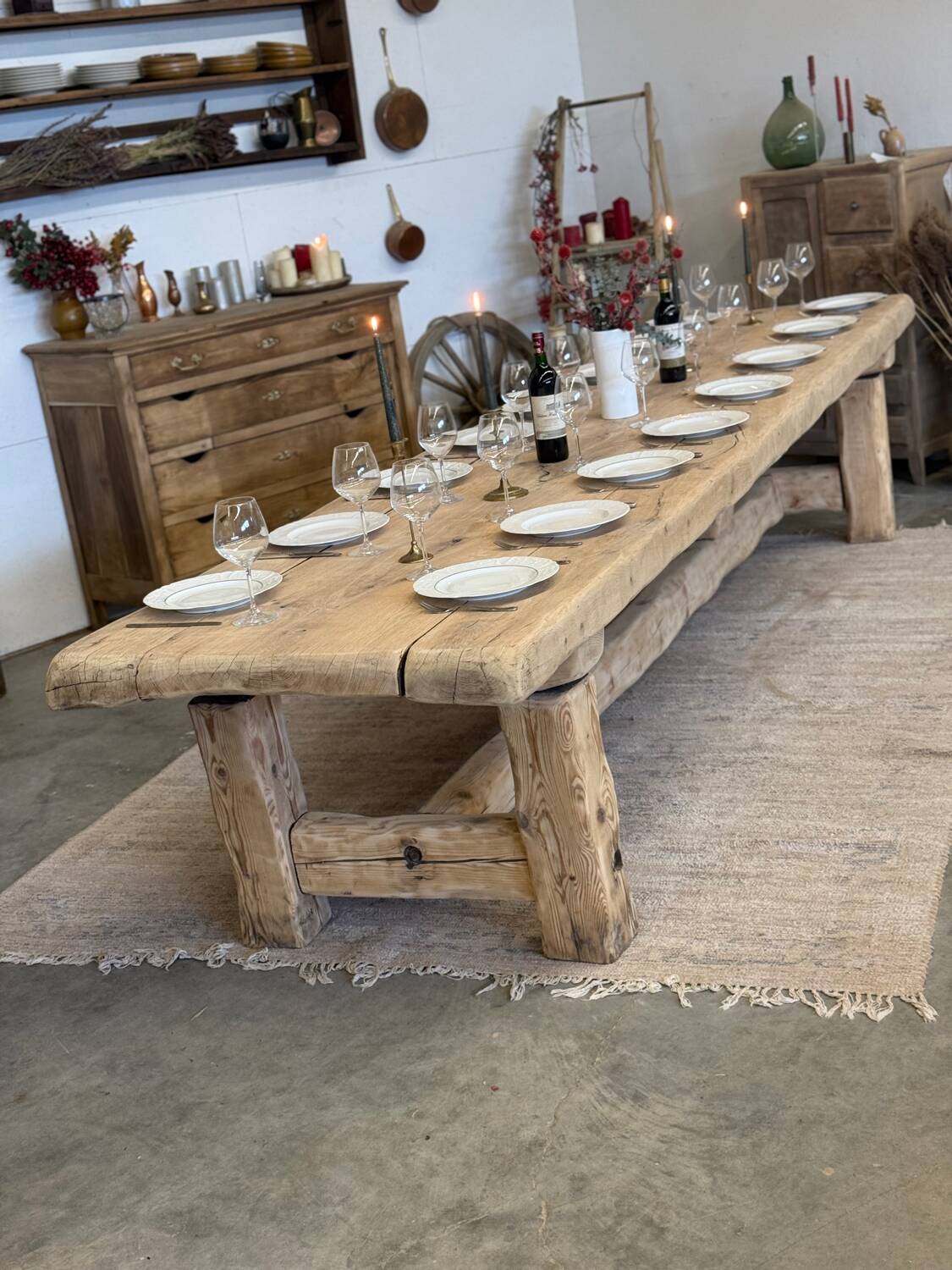 Very large renovated farmhouse table