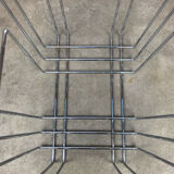 Chrome metal magazine rack by Willy Glaeser for TMP, 1980s.