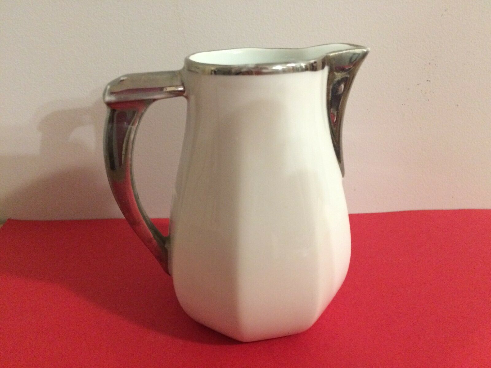 Pitcher cream pot aluminite Frugier Limoges France