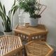 Set bamboo tables