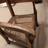 Children's armchair in canework