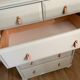 Commode bois vert 6 tiroirs
