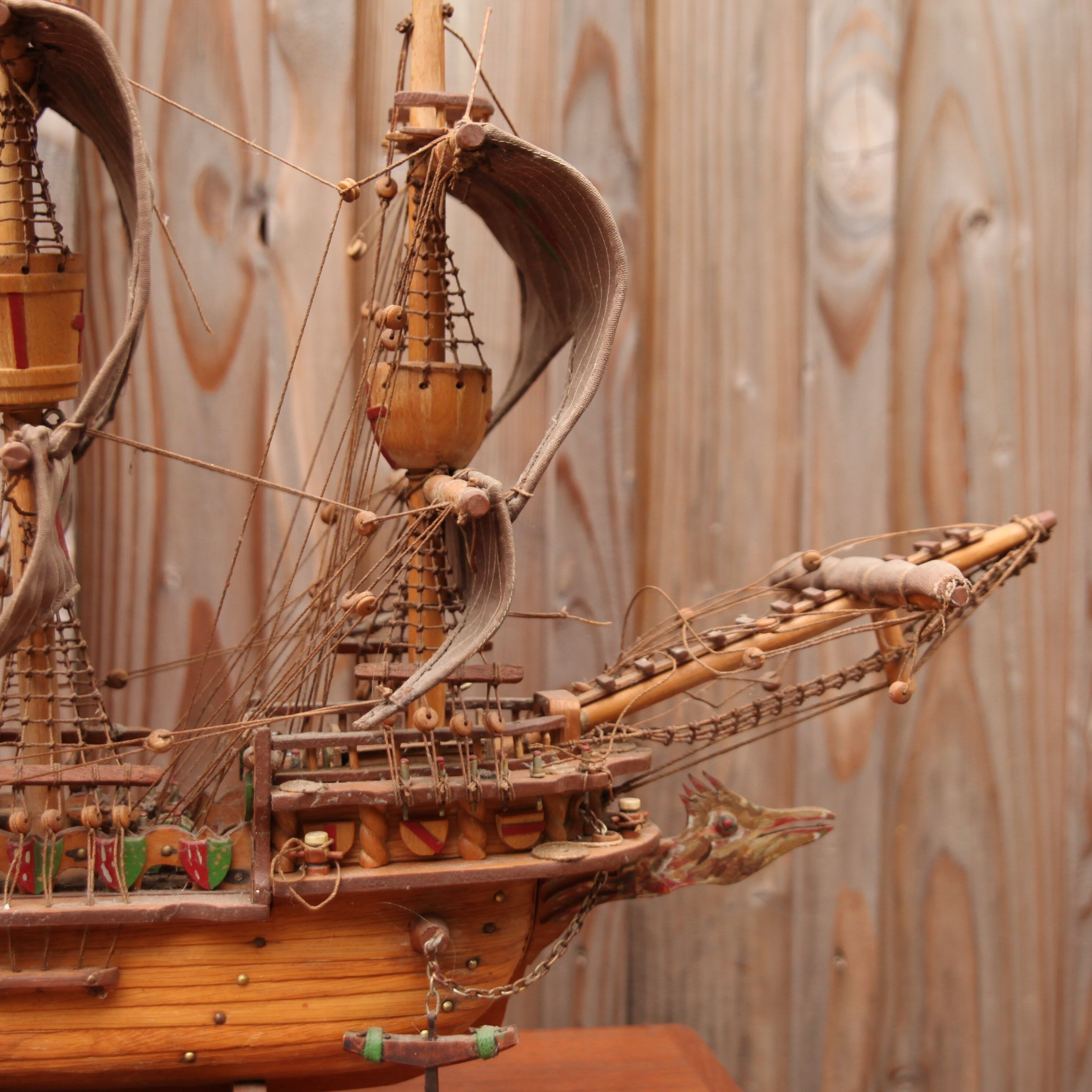 Model wooden boat