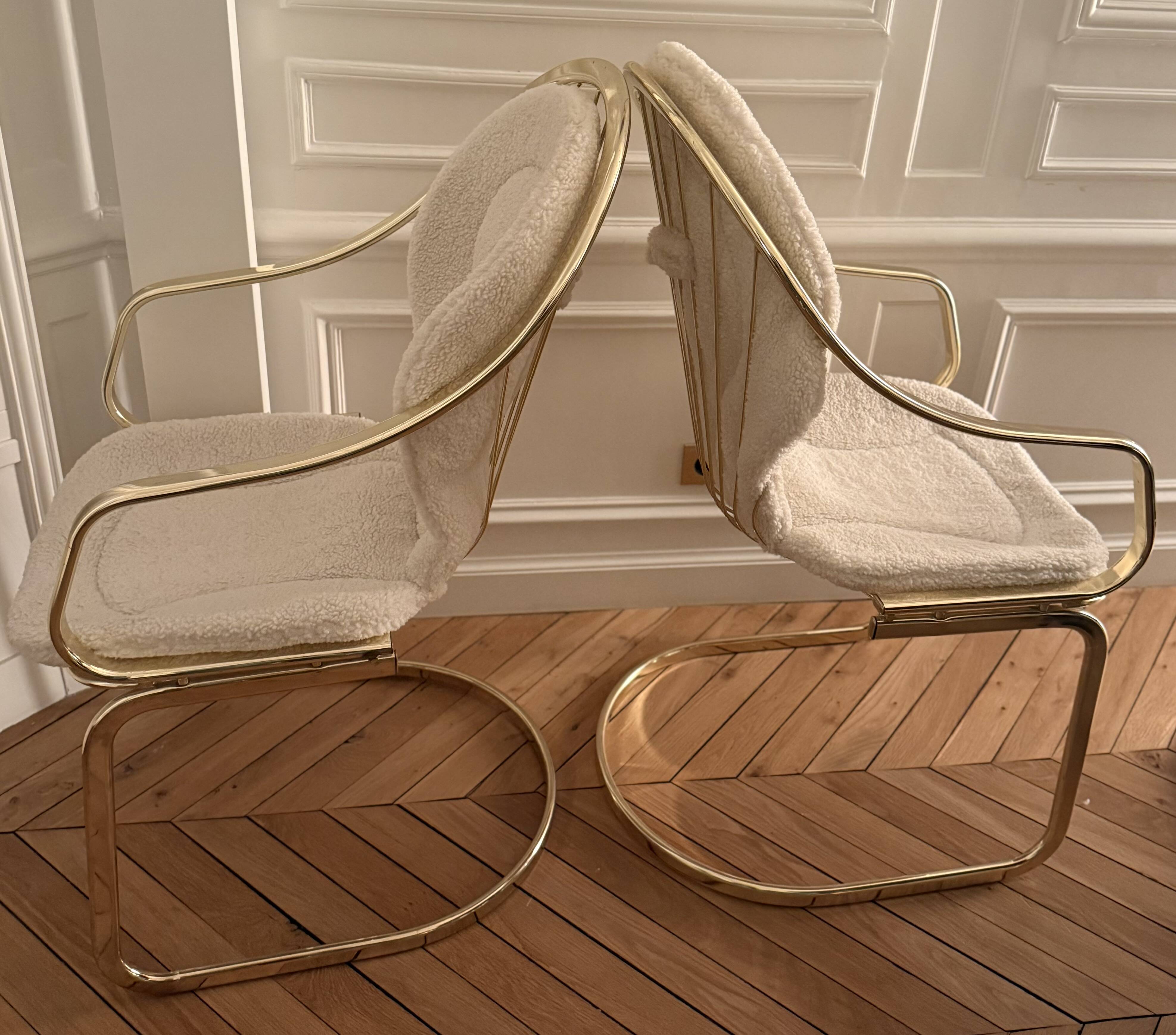 Pair of Gastone Rinaldi chairs, 1970s.