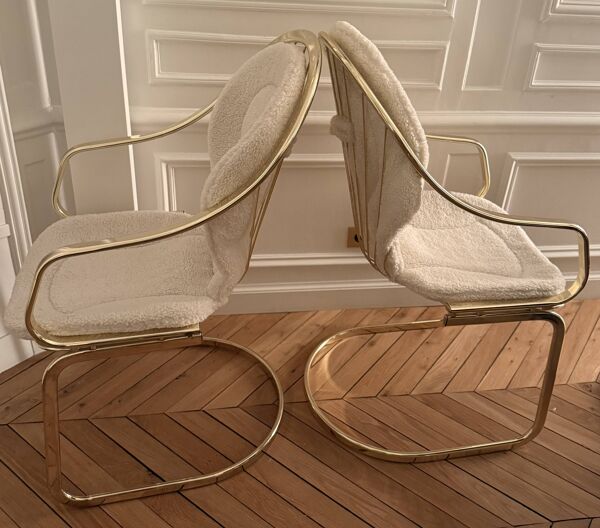 Paire de chaises Gastone Rinaldi, années 70