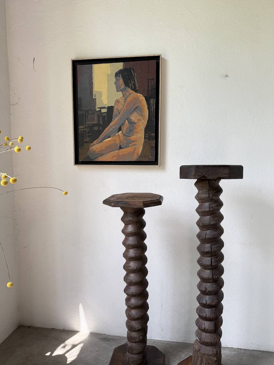 Oil painting of a naked woman