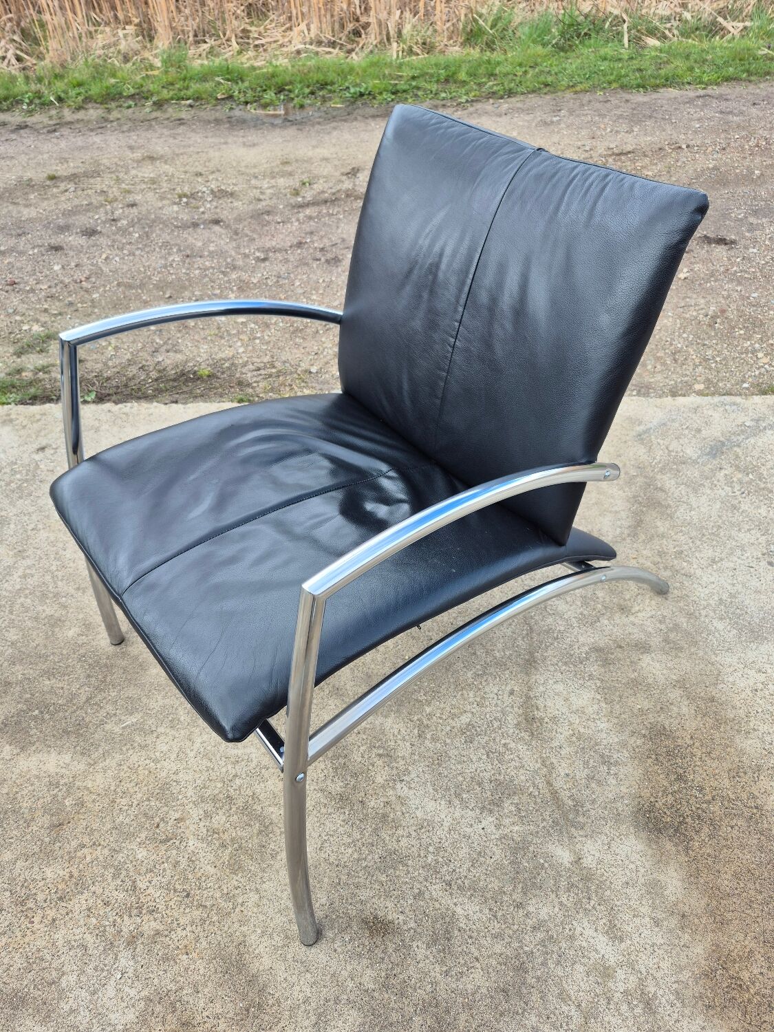 Set 2 postmodern tubular Sit easy chair Kebe Denmark 1980s