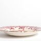 Regina Gouda Delft Hand-Painted Plate Red Peacock & Floral Motif Holland, 1950s
