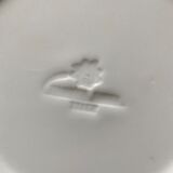 Black and white hollow plates 80s