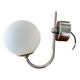Chrome metal wall light and opaline ball