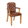 Fauteuil de bureau Gainsborough style George II Chesterfield cuir