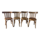 Mismatched curved wood bistro chairs (Fischel..)