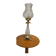 Cut crystal and bronze lamp