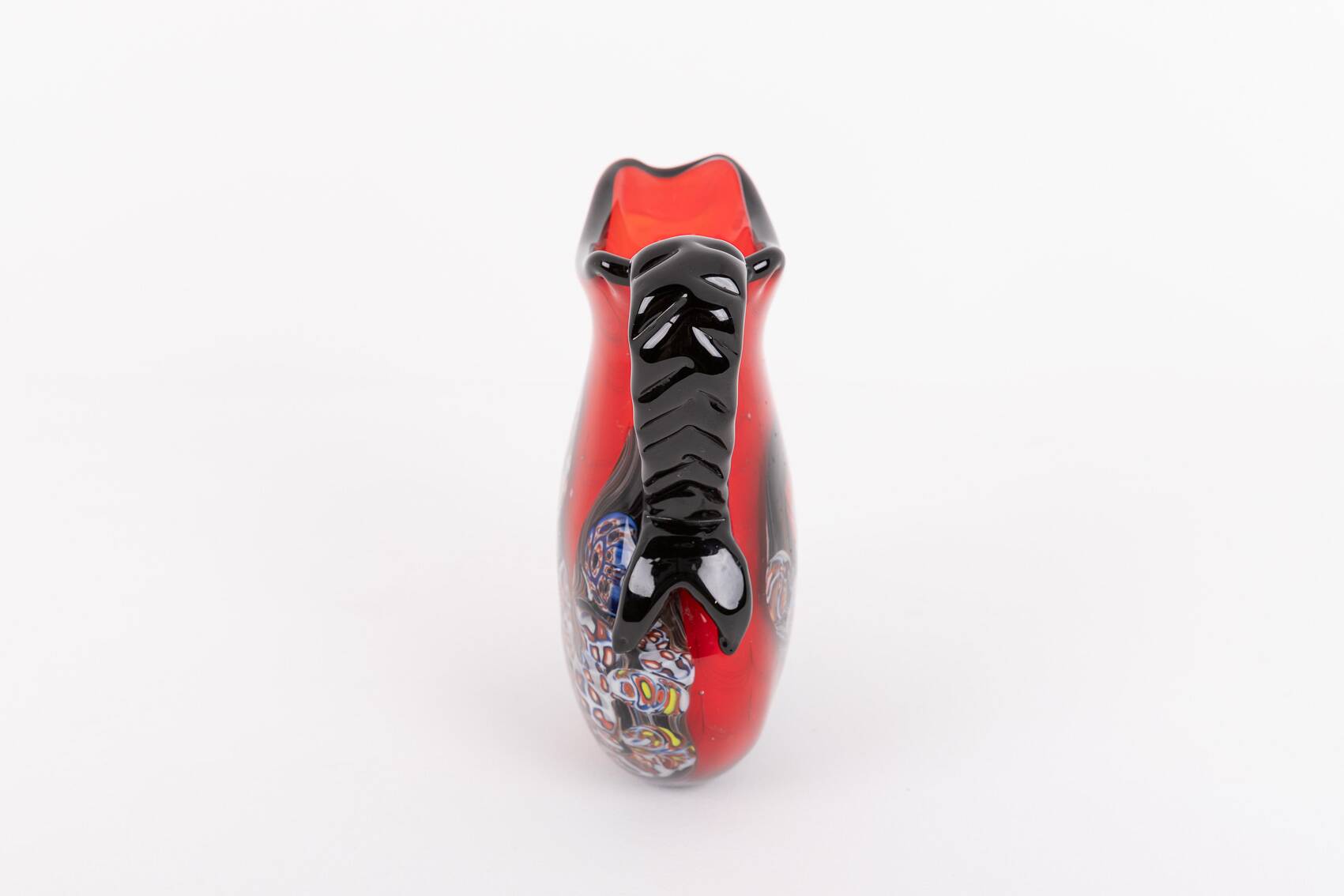 Spectacular Murano glass pitcher, Italy 1980’s