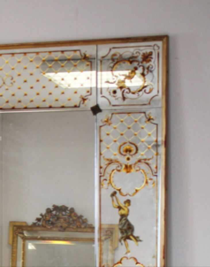 Brewery mirror - bistro with elegant grounds 202x102cm