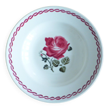 1 vintage Badonviller soup plate, Germaine pattern