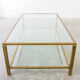 Mid-century brass coffee table