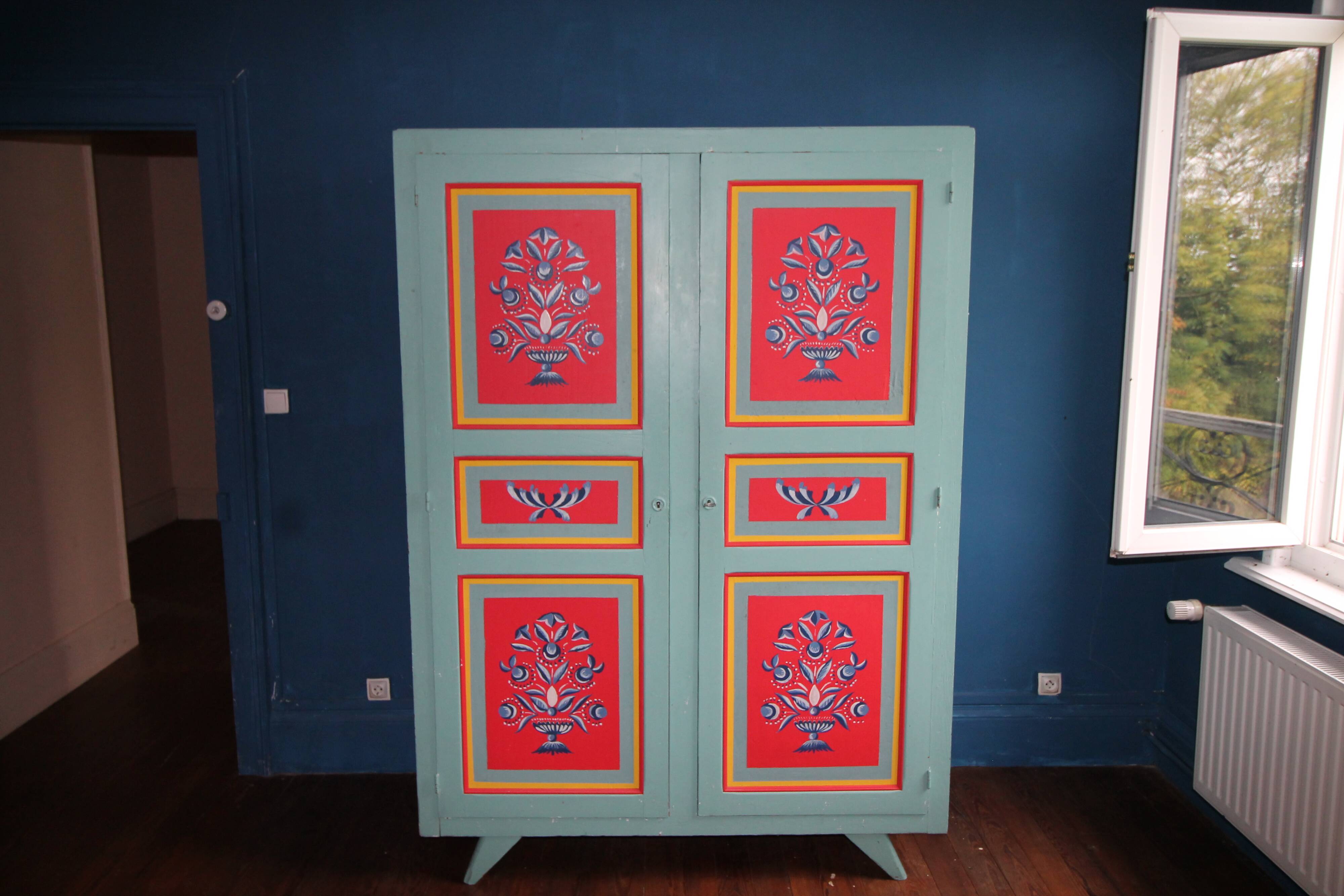 folk art wardrobe