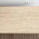 Beige travertine coffee table in the style of Italian design, 120 x 60 cm.