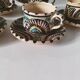 Vintage Moroccan tea set, teapot and 6 cups and saucers