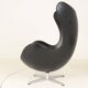 Early Egg Chair and Ottoman by Arne Jacobsen, Denmark, 1960s