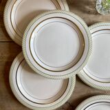 Set of 6 vintage dessert plates Arizona model by Salins