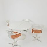 Space Age Dining Set by Konrad Schäfer for Interlübke, Set of 5