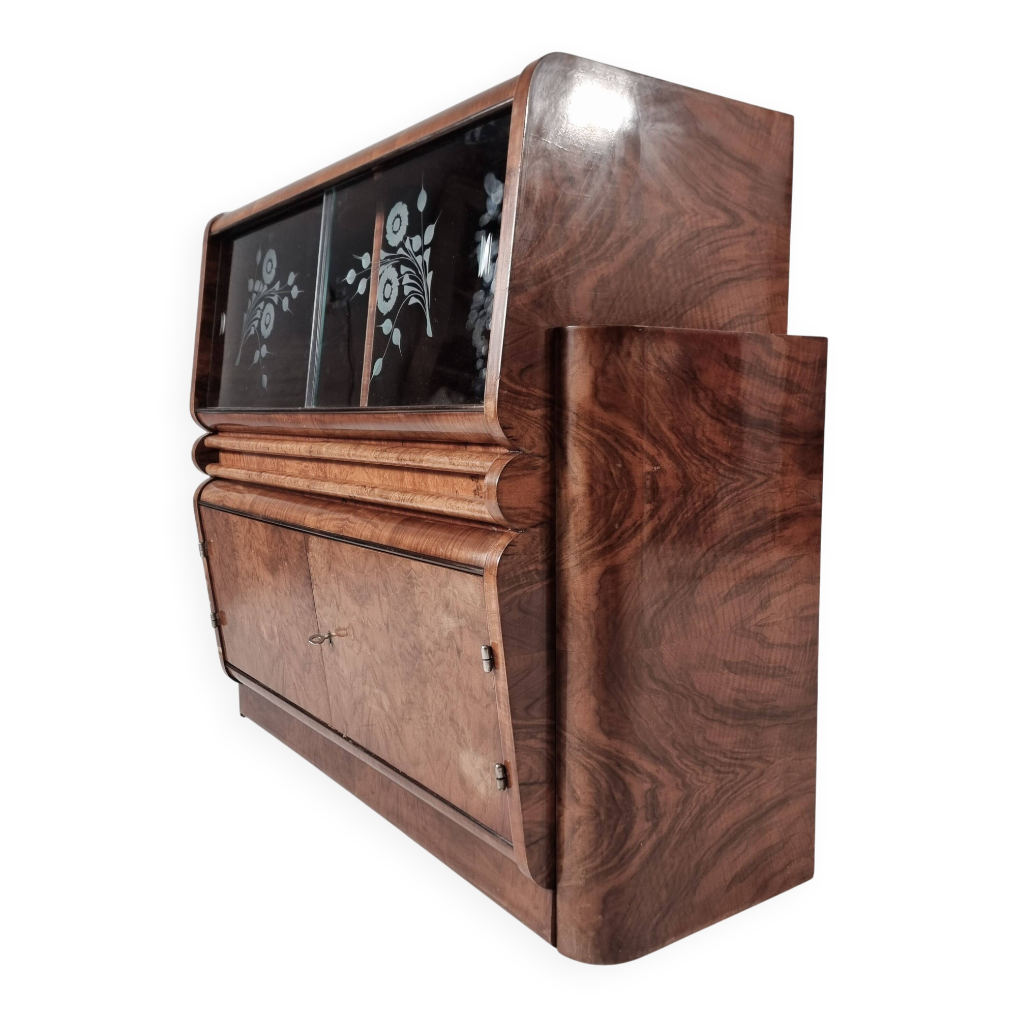 Art Deco Cabinet Bar, 1940s